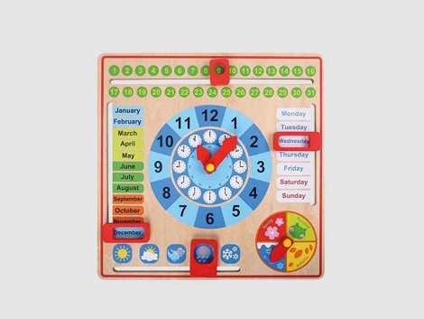 Montessori Aligned All About Today Calendar Board - My First Clock with Weather