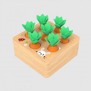 Montessori Carrots Harvest Wooden Toy