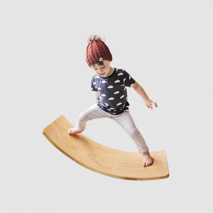 Natural Wood Wobble Balance Board Toy